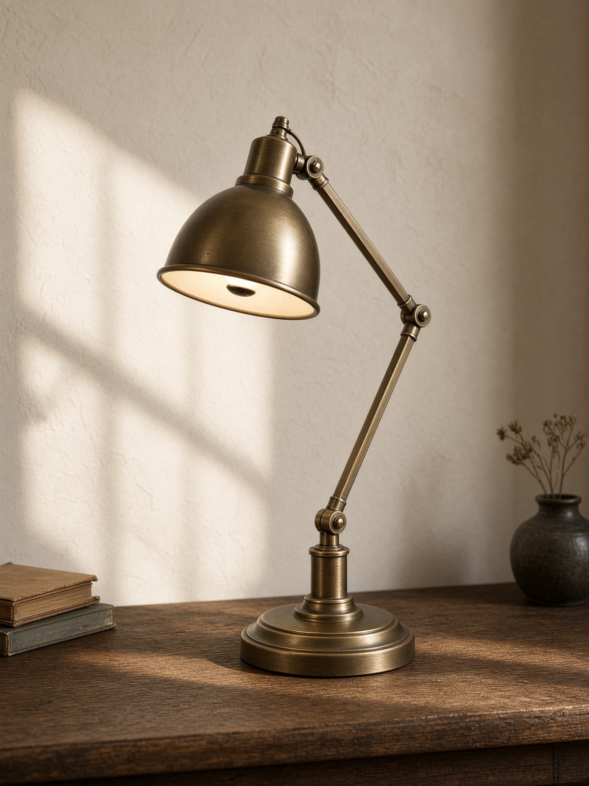 Brass pharmacy lamp