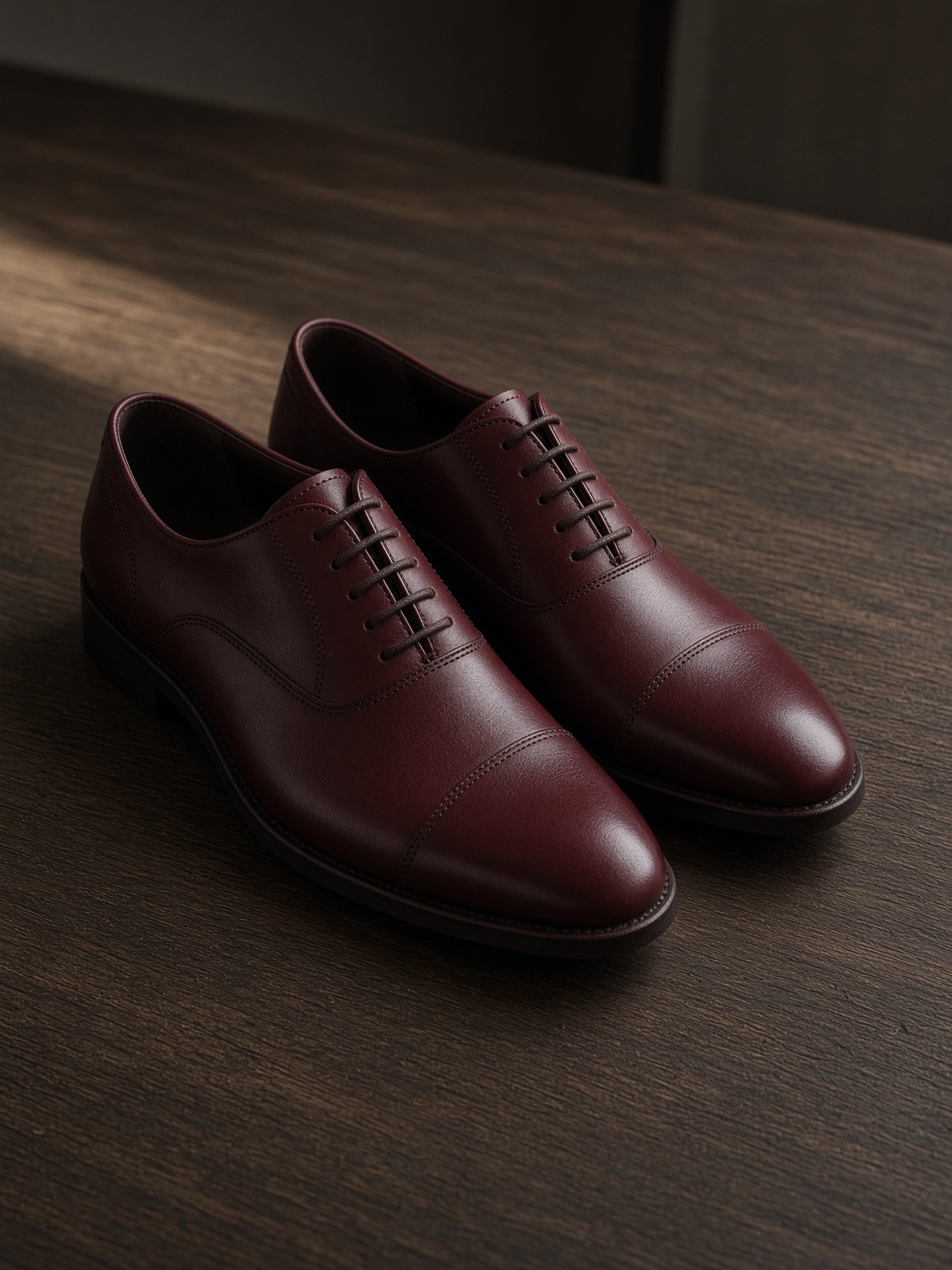 Burgundy oxfords, UK 9
