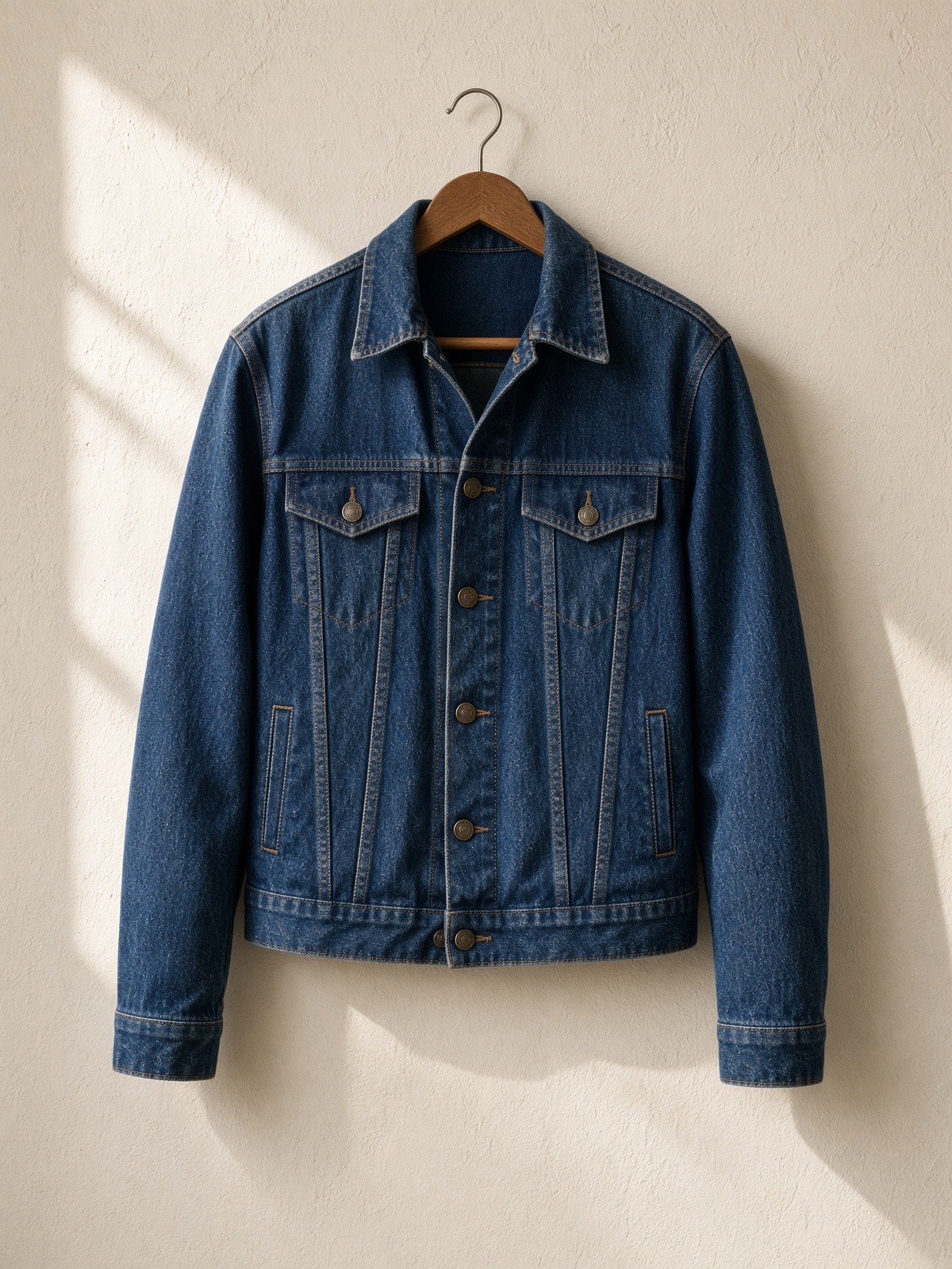Vintage indigo trucker
